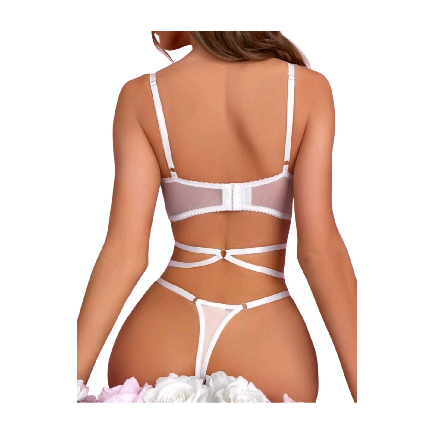 Conjunto de Lencería Sexy Blanco