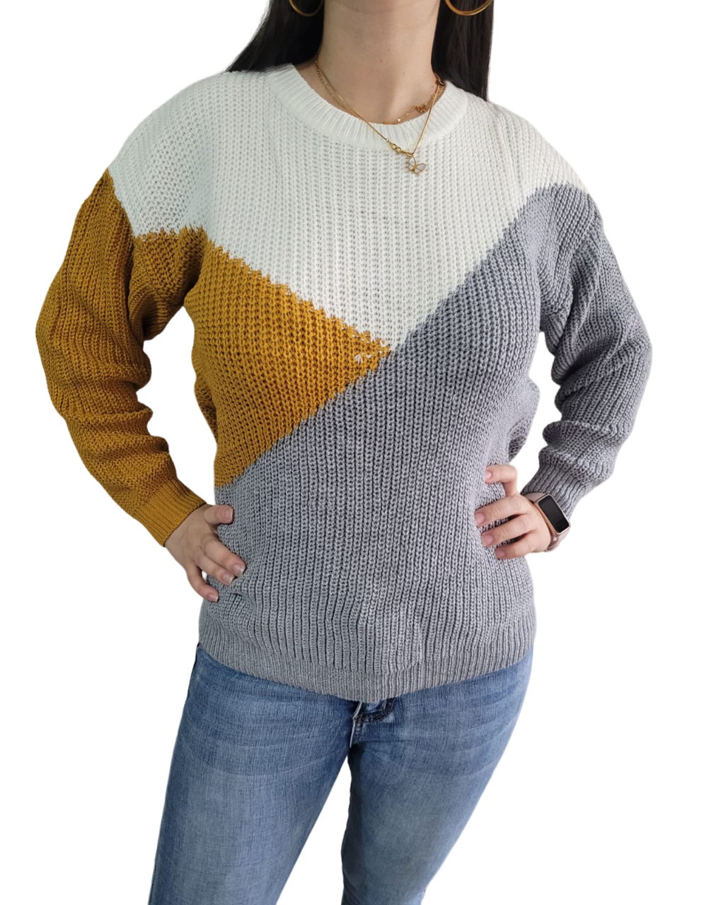 Sweater de tres colores