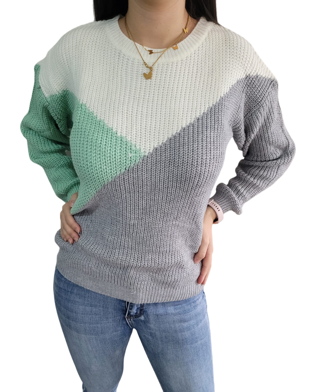 Sweater de tres colores