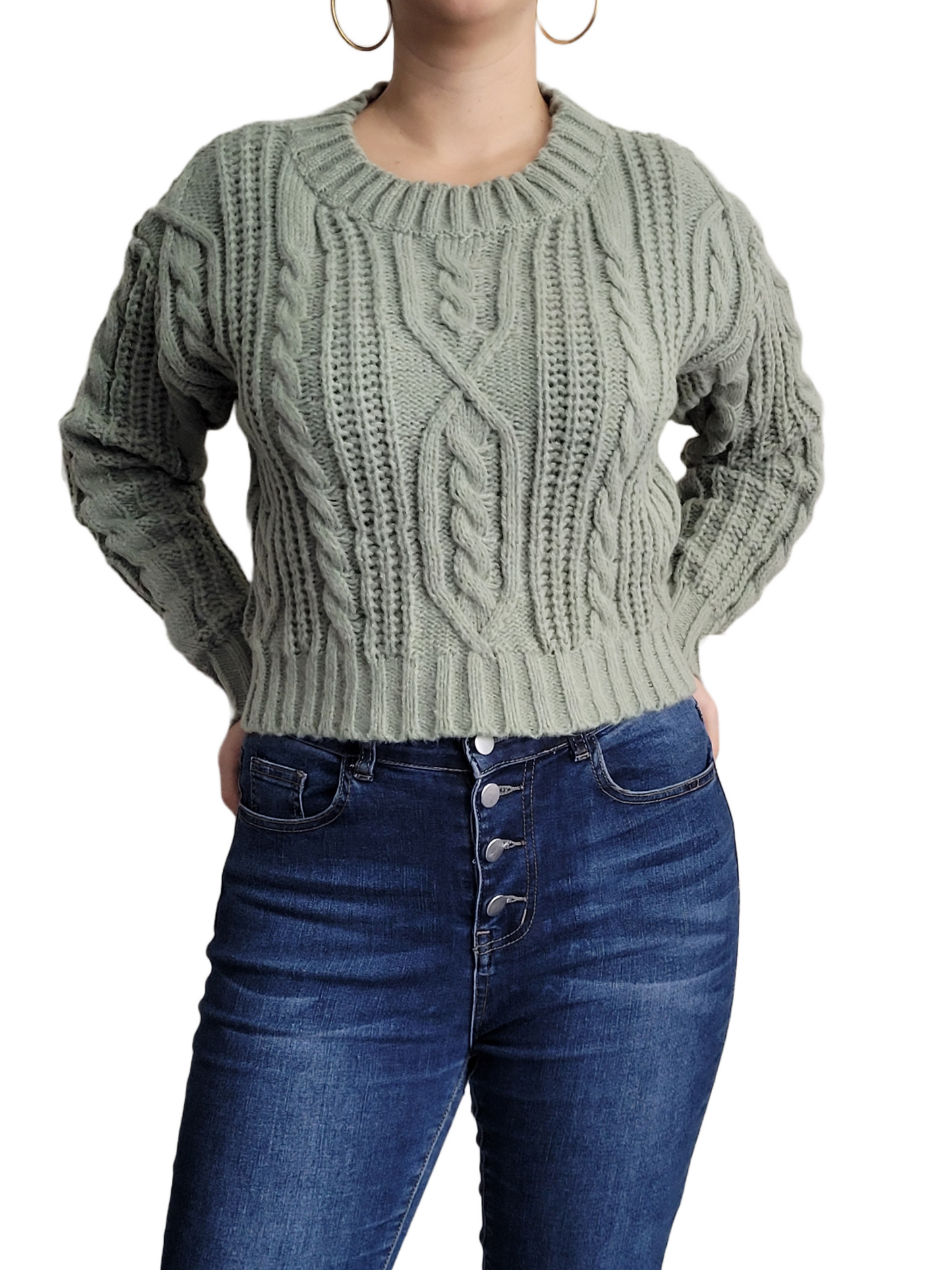 Sweater Mujer Cuello Rendondo