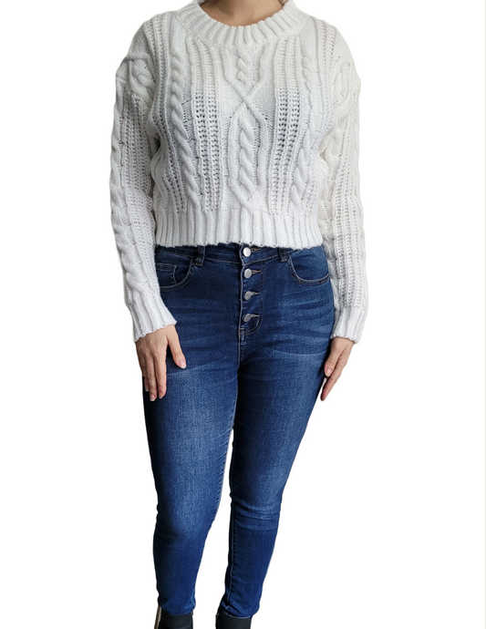 Sweater Mujer Cuello Rendondo
