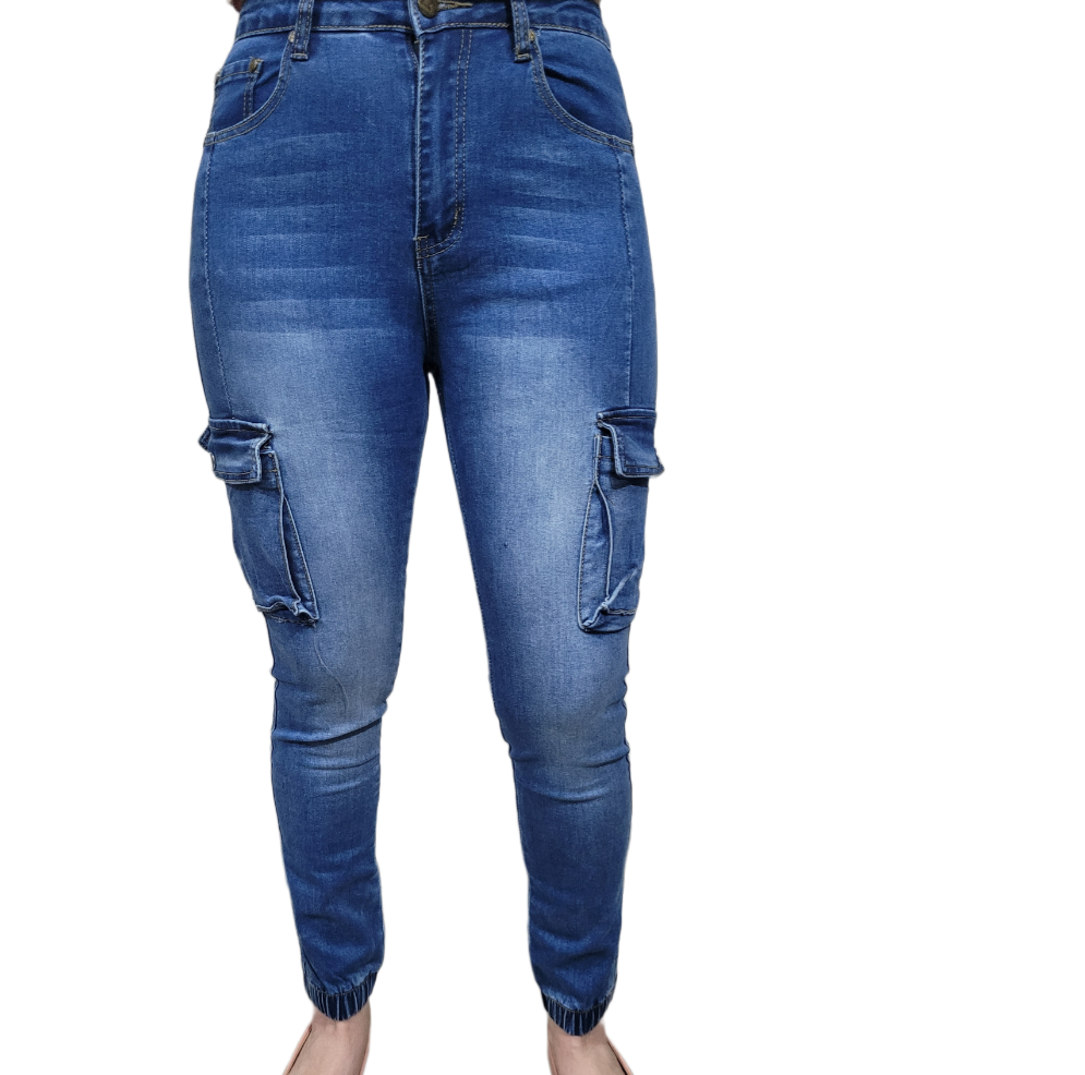 Pantalón Jeans Mujer Tiro Alto