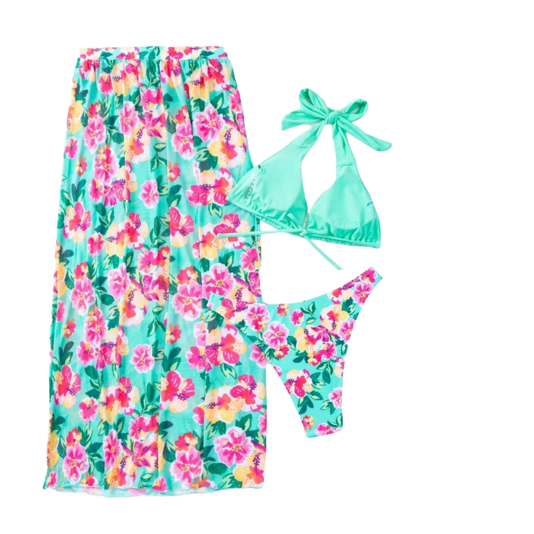 Traje de baño Mujer con Falda de Playa