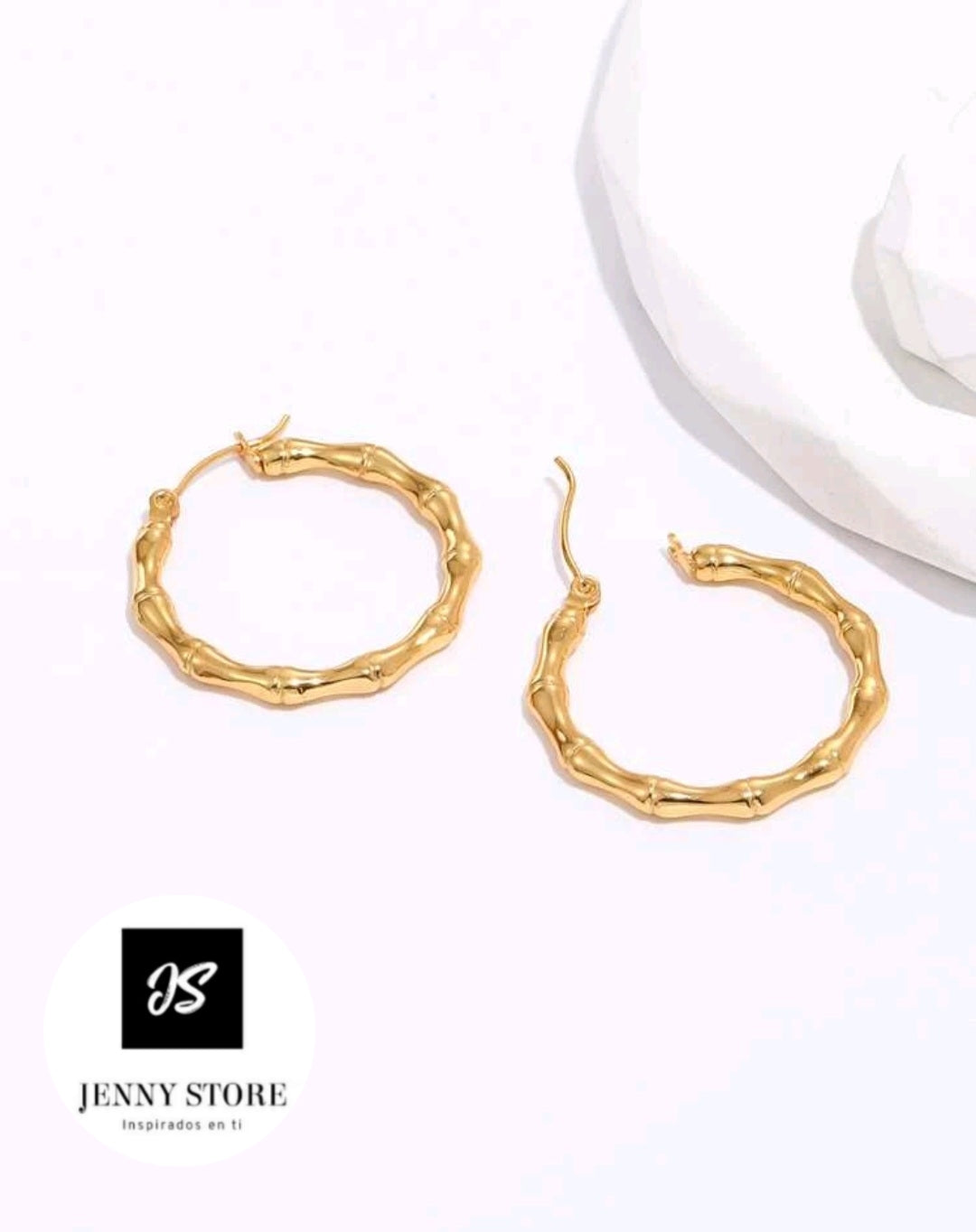 Aros Dorados Con Baño de Oro