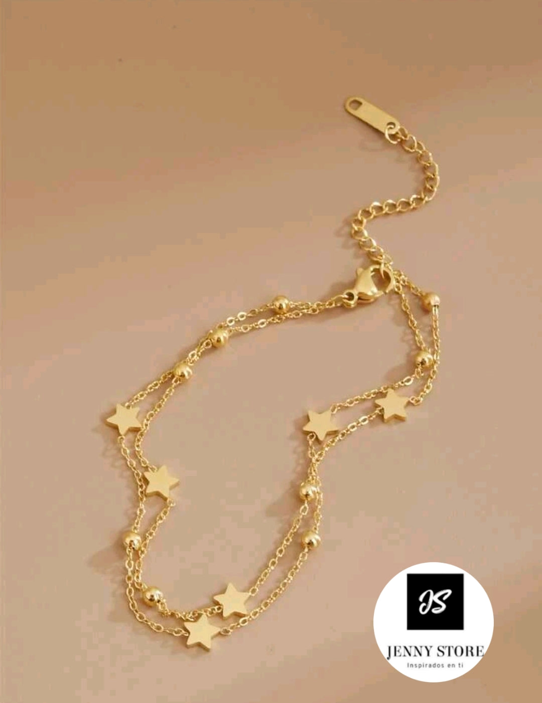 Pulsera Tobillera Con Diseño de Estrellas