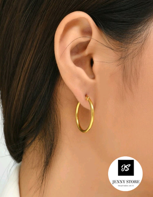 Aros Dorados Medianos