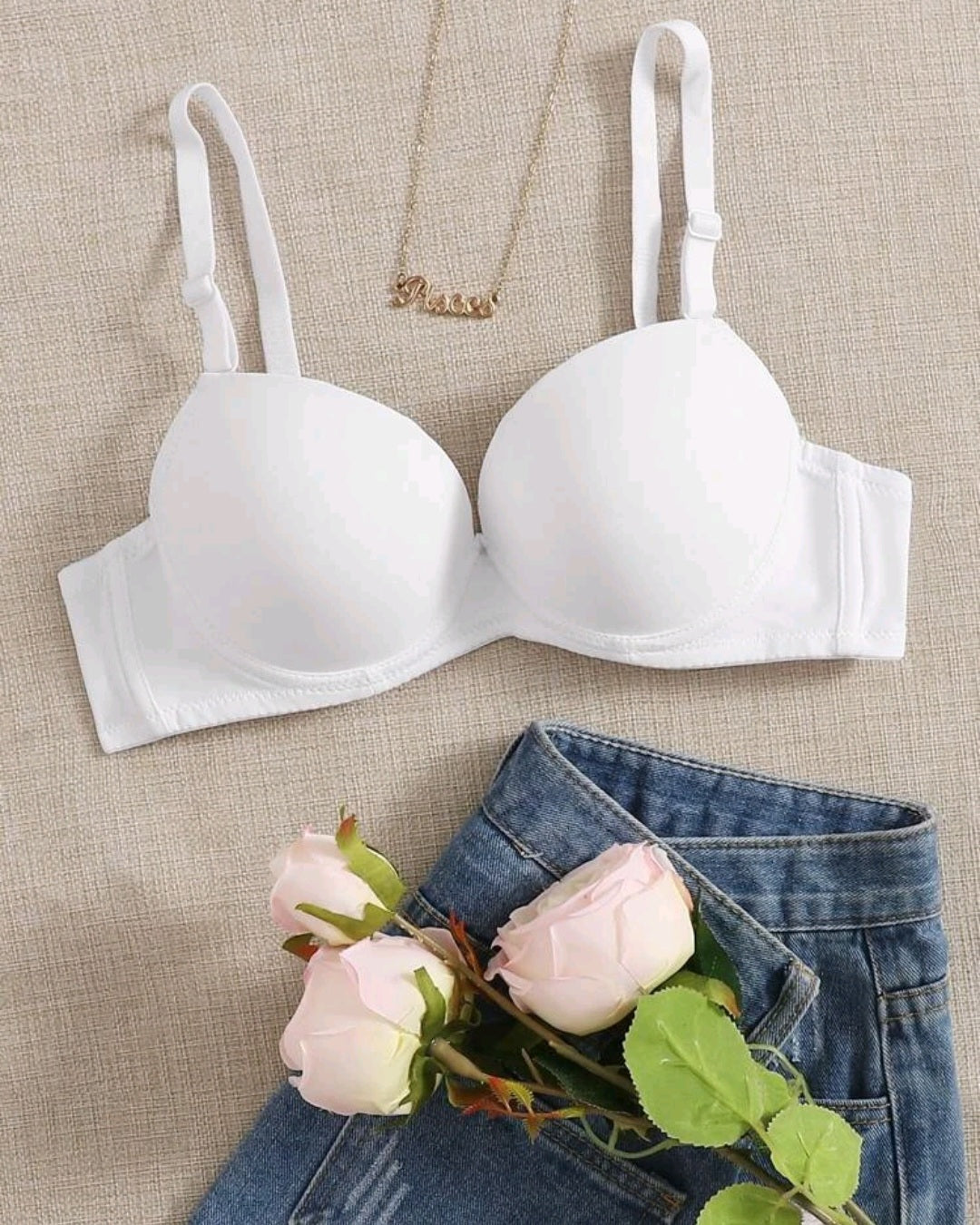 Brassier Clásico Blanco Liso