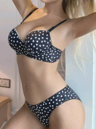 Conjunto Con Estampado de Corazones
