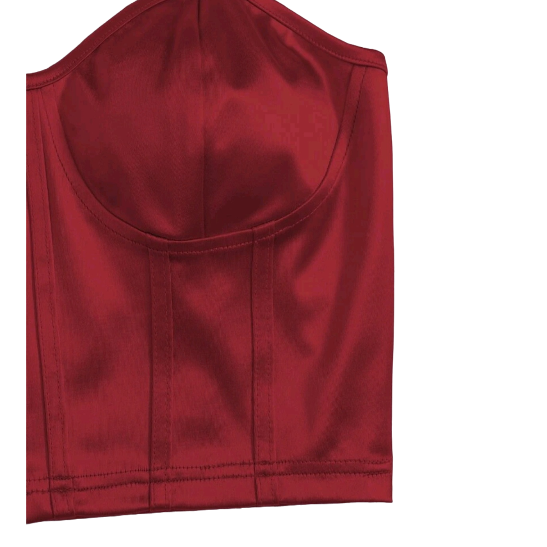 Crop Top Mujer Bustier de Seda